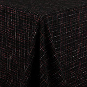 Grid Shimmer Tweed - Black Raspberry