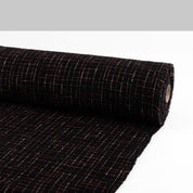 Grid Shimmer Tweed - Black Raspberry