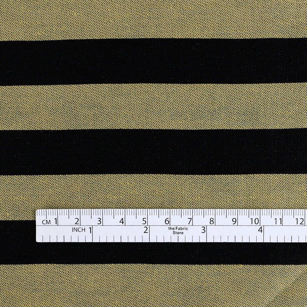 Even Stripe Linen / Viscose - Bamboo Shoot