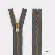 Jean Zips - 18cm - Grey