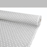 Starburst Dot Brushed Cotton Twill - Ash Marle
