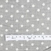 Starburst Dot Brushed Cotton Twill - Ash Marle