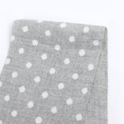 Starburst Dot Brushed Cotton Twill - Ash Marle