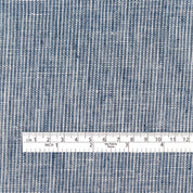 Hairstripe Midweight Linen - Indigo