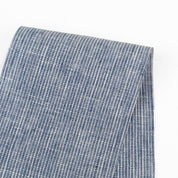 Hairstripe Midweight Linen - Indigo