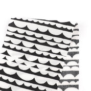 Pelta Stripe Viscose Crepe - Black / White