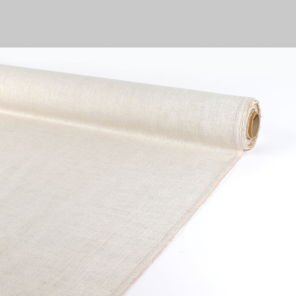 Heavyweight Basketweave Linen - Natural