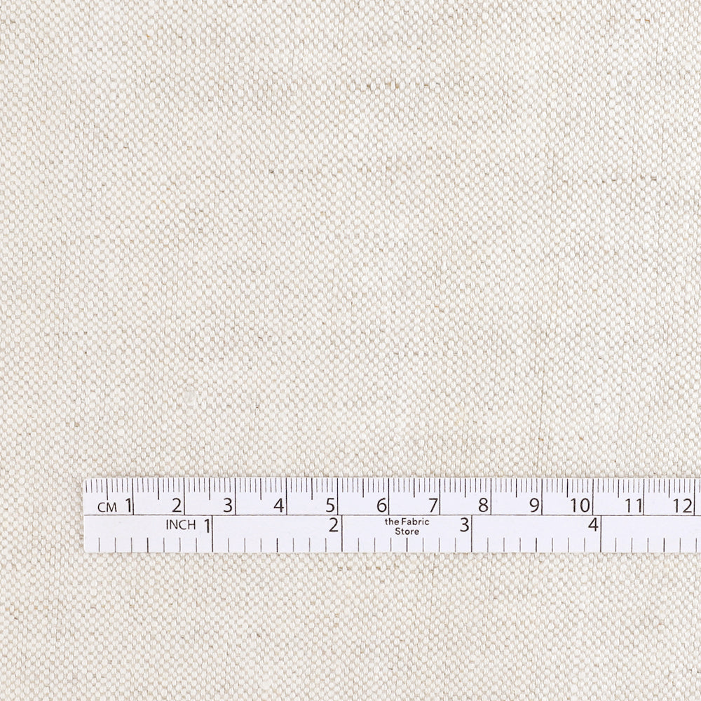 Heavyweight Basketweave Linen - Natural