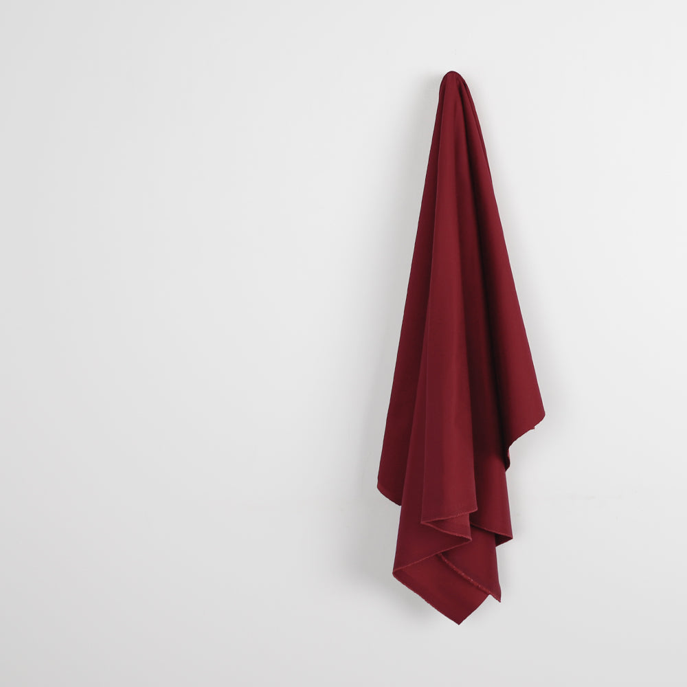 Heavyweight Stretch Cotton - Maroon