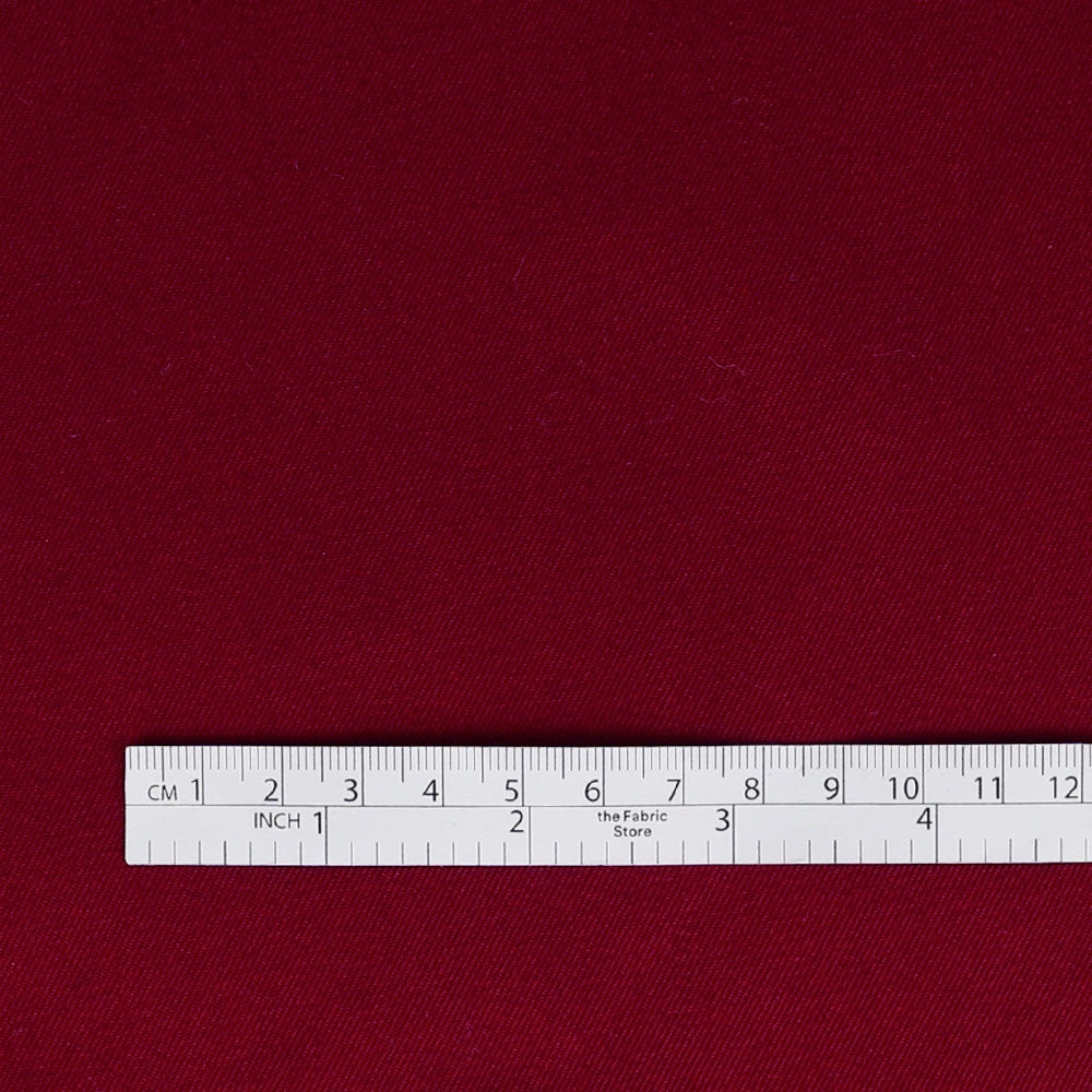 Heavyweight Stretch Cotton - Maroon
