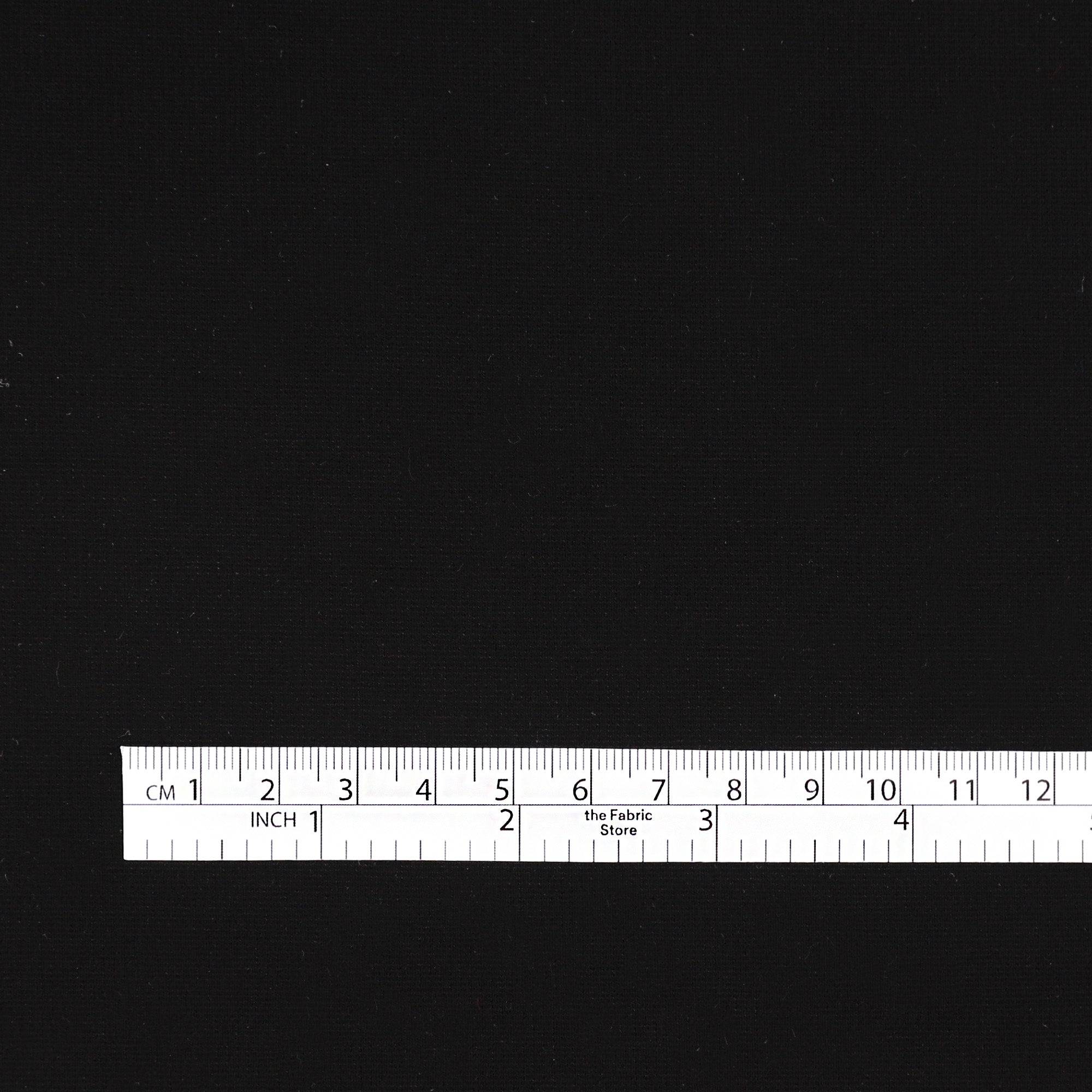 Heavyweight Viscose/Nylon Ponte - Black