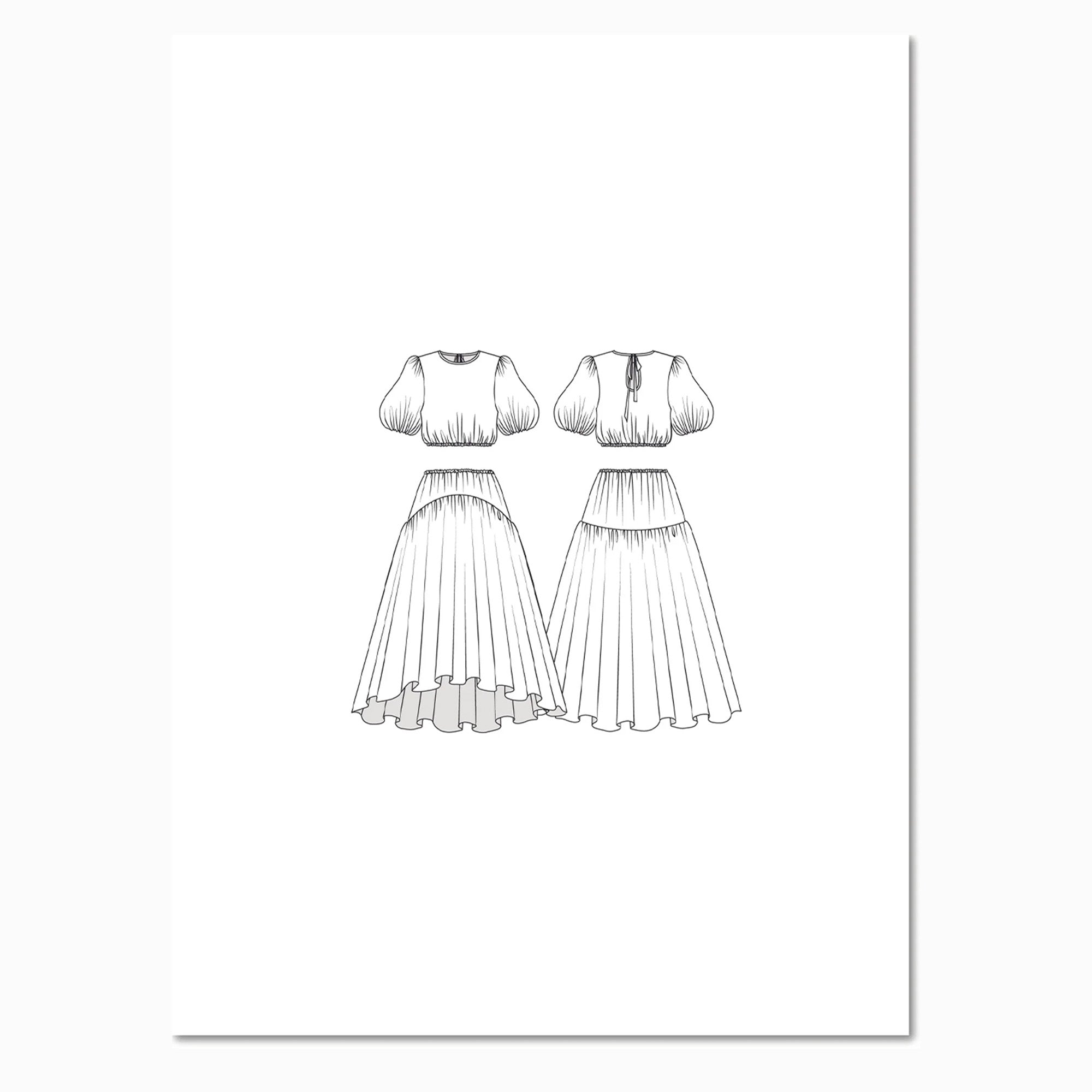 Veronica Tucker - Hera Skirt & Top Set/PDF