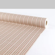 Herringbone Stripe Cotton / Triacetate - Fawn Mix