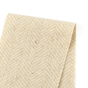 Herringbone Wool Blend Coating - Oatmeal