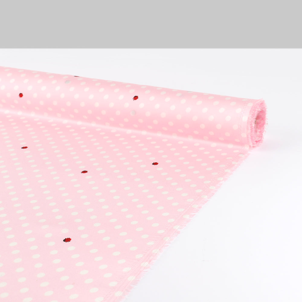 Ladybird Polka Dot Poly Twill - Candy