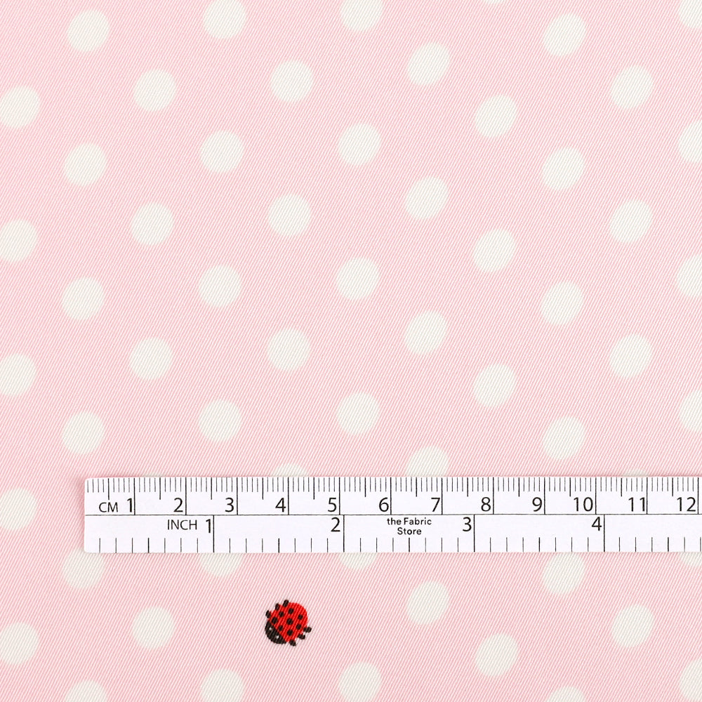 Ladybird Polka Dot Poly Twill - Candy