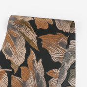 Autumn Leaves Poly Satin - Brown