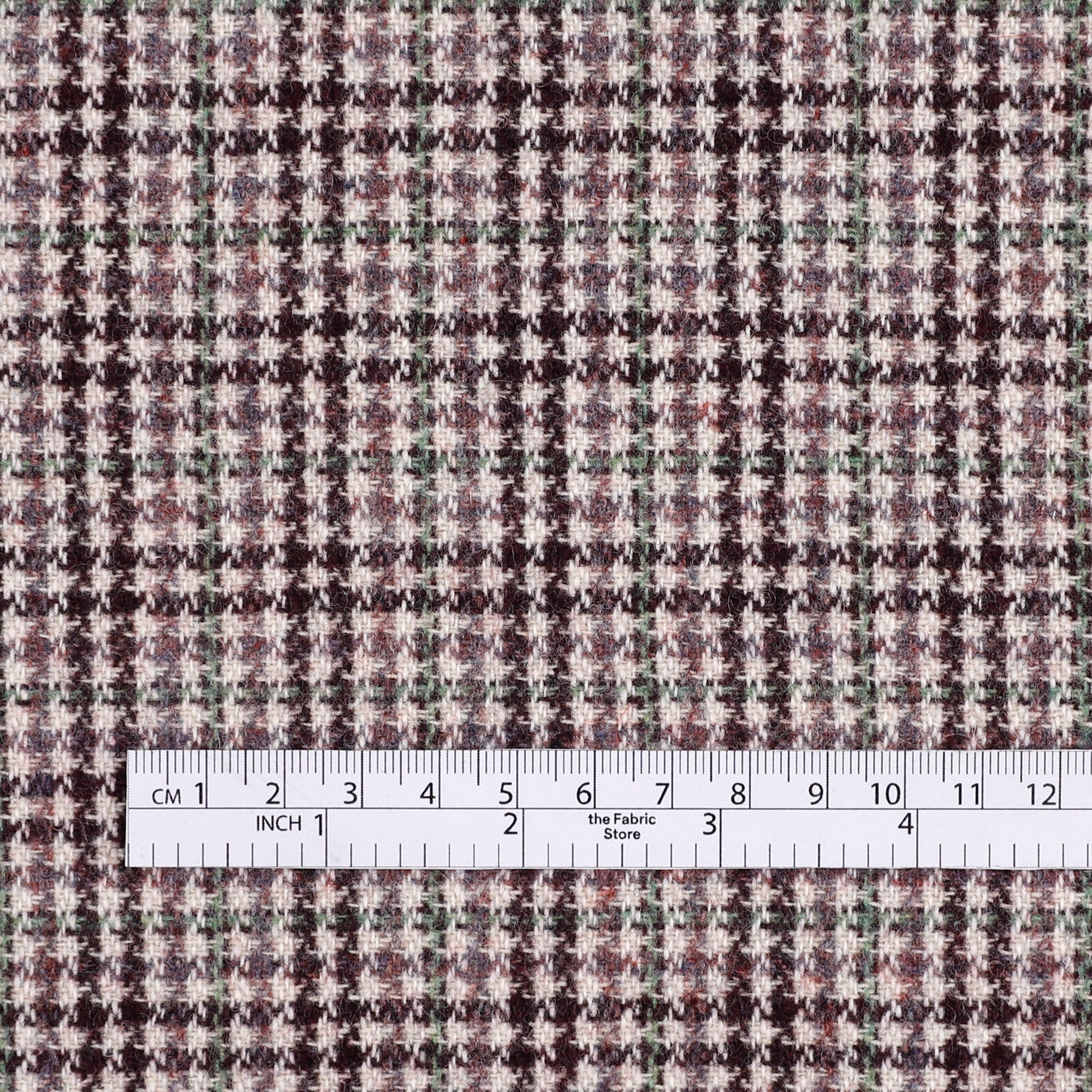 Houndstooth Wool Blend - Lichen