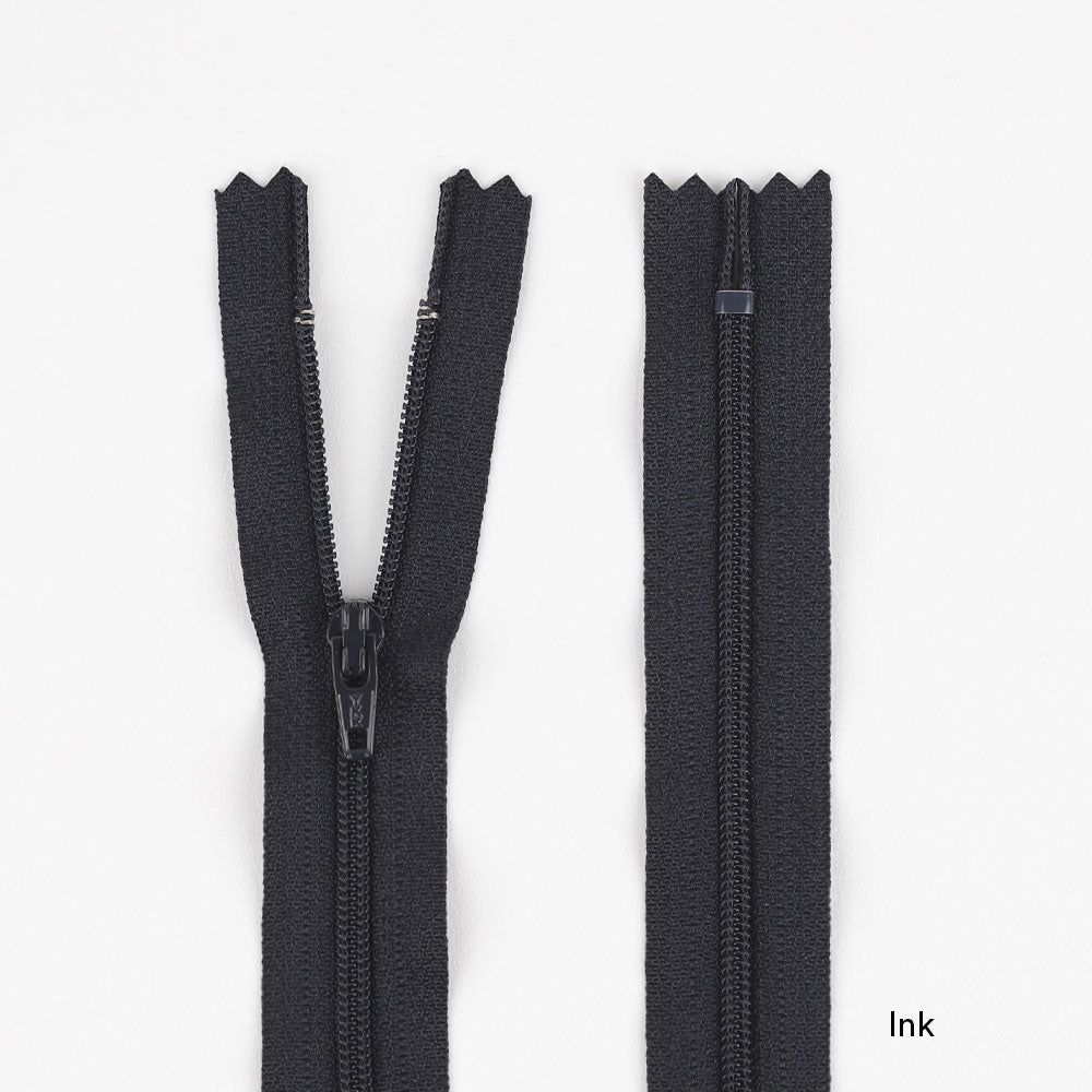 Dress Zips - 18cm - Ink