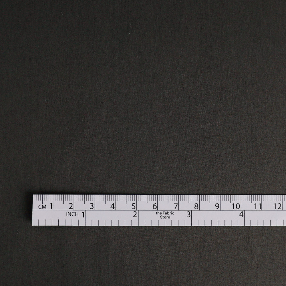 Italian Stretch Cotton Blend Shirting - Charcoal