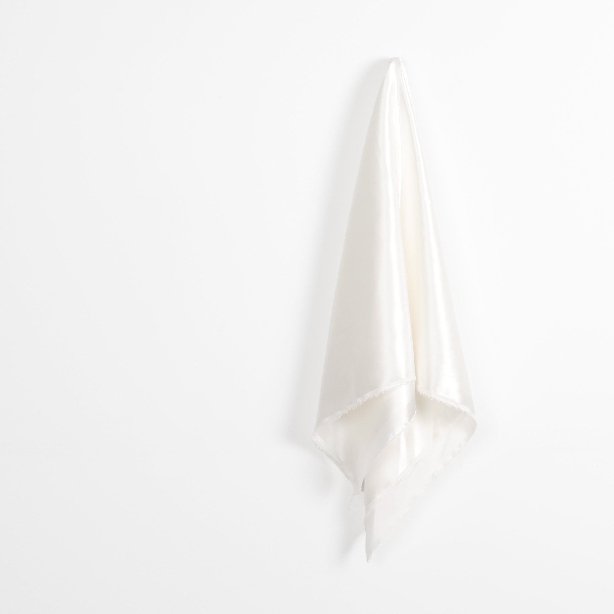 Lightweight Silk Satin - White