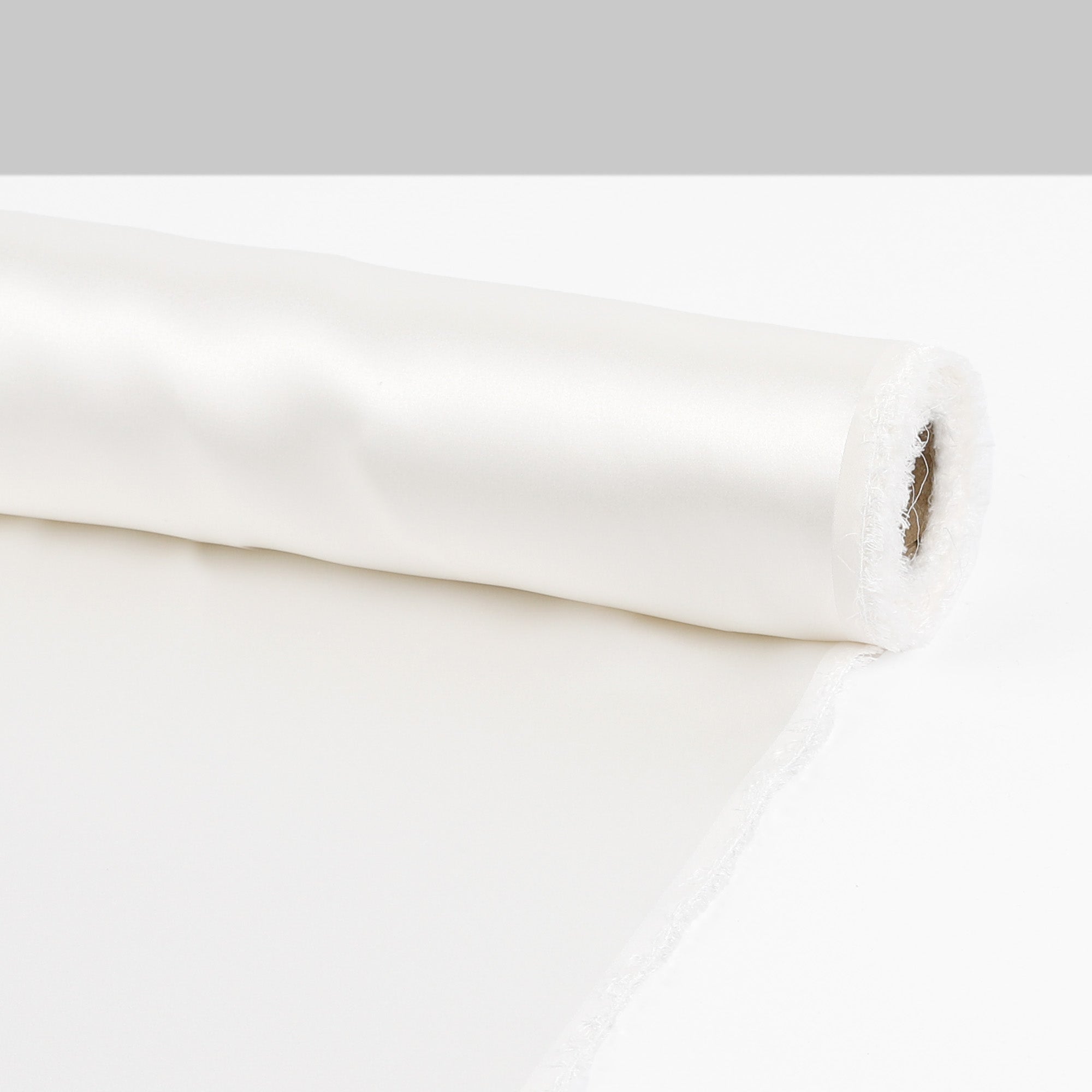 Lightweight Silk Satin - White
