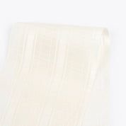 Sateen Check Silk / Viscose - Ivory