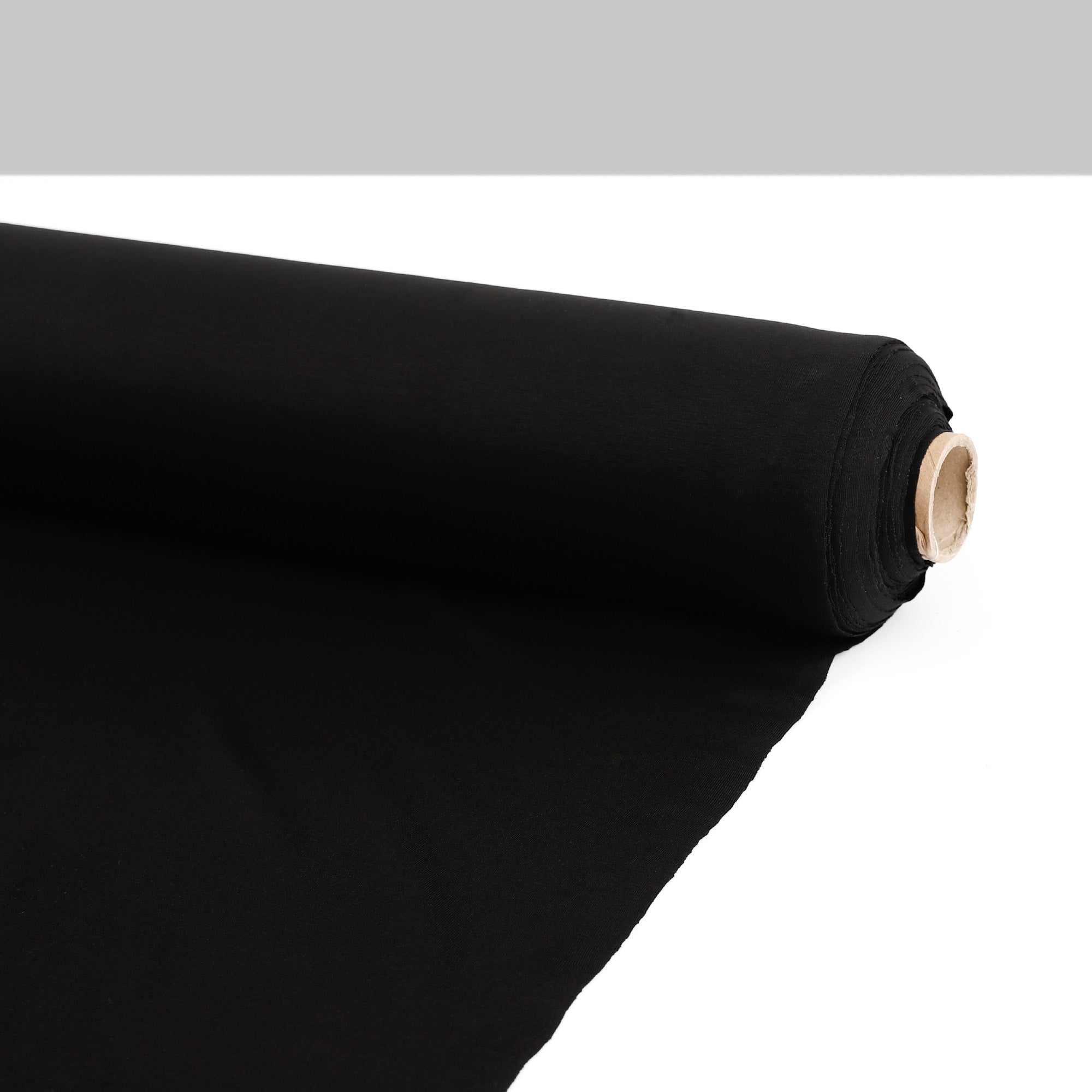 Midweight Stretch Viscose Jersey - Black