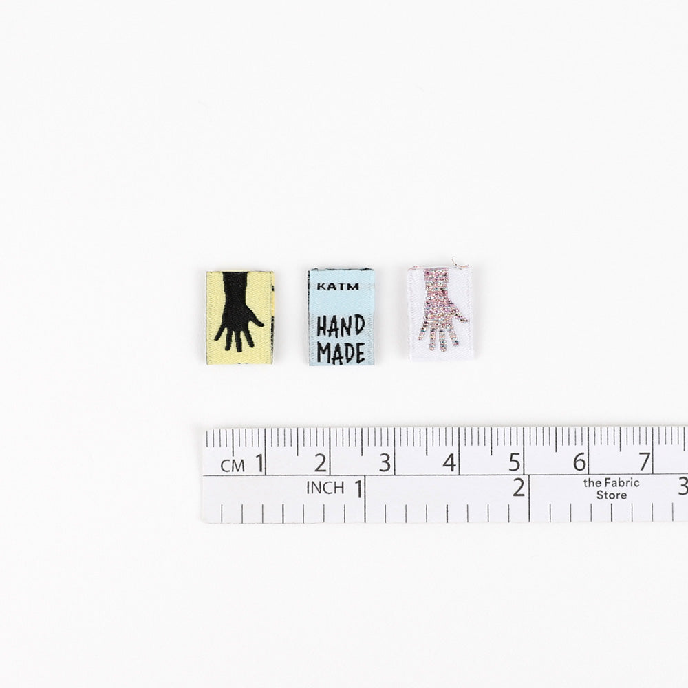KATM Woven Labels - Rainbow Mini Hands