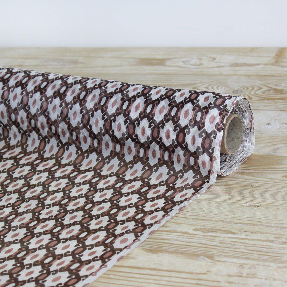 Tile Print Silk Chiffon