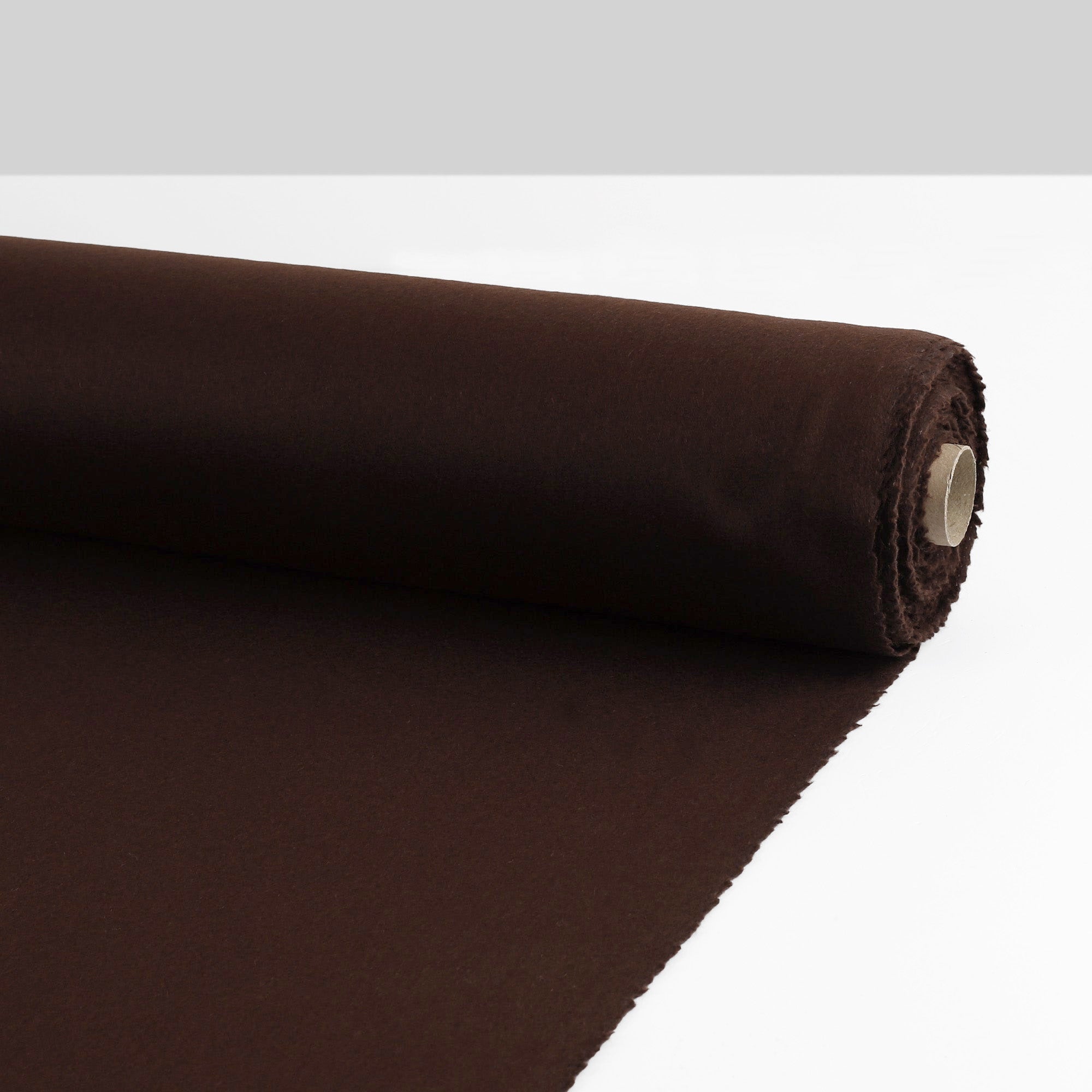 Brushed Wool/Nylon Coating - Ganache
