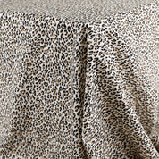 Leopard Print Cotton Shirting - Natural (Pieces)