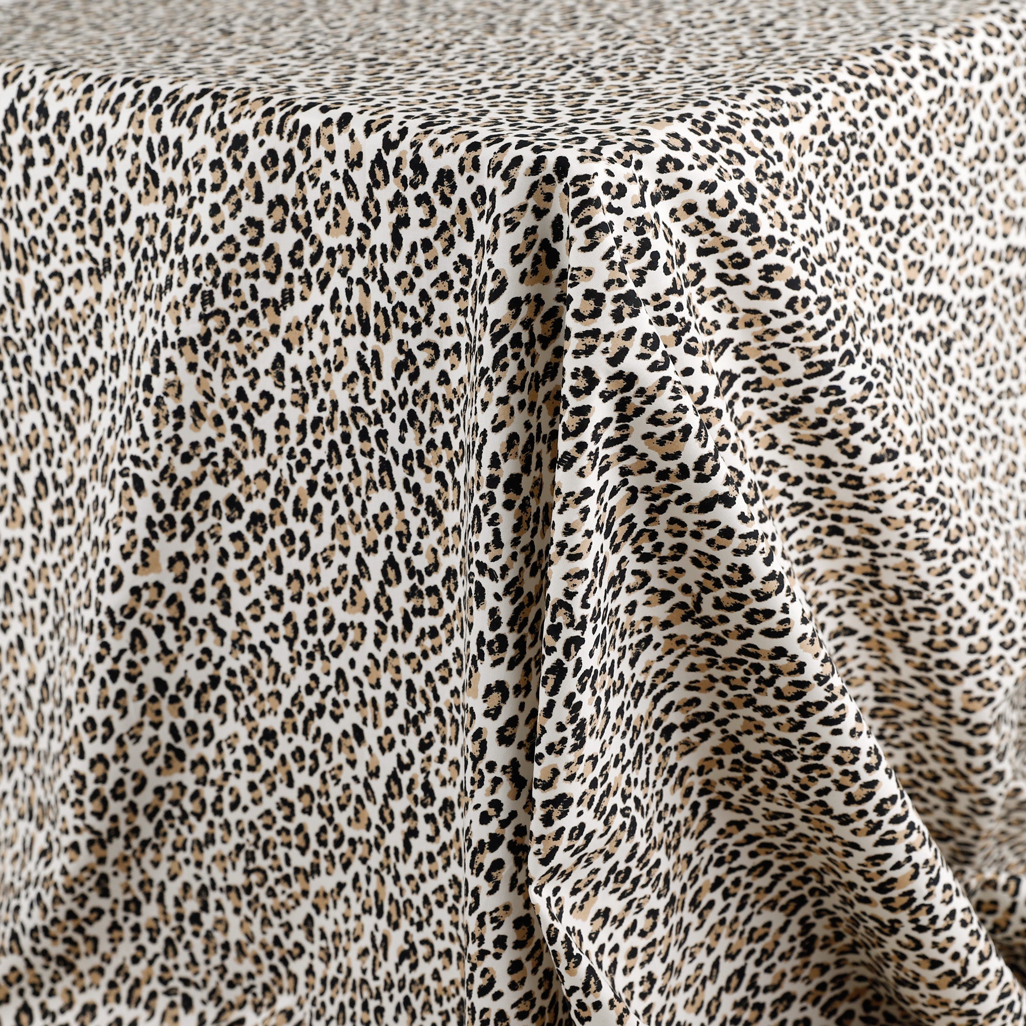 Leopard Print Cotton Shirting - Natural (Pieces)