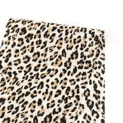 Leopard Print Cotton Shirting - Natural (Pieces)