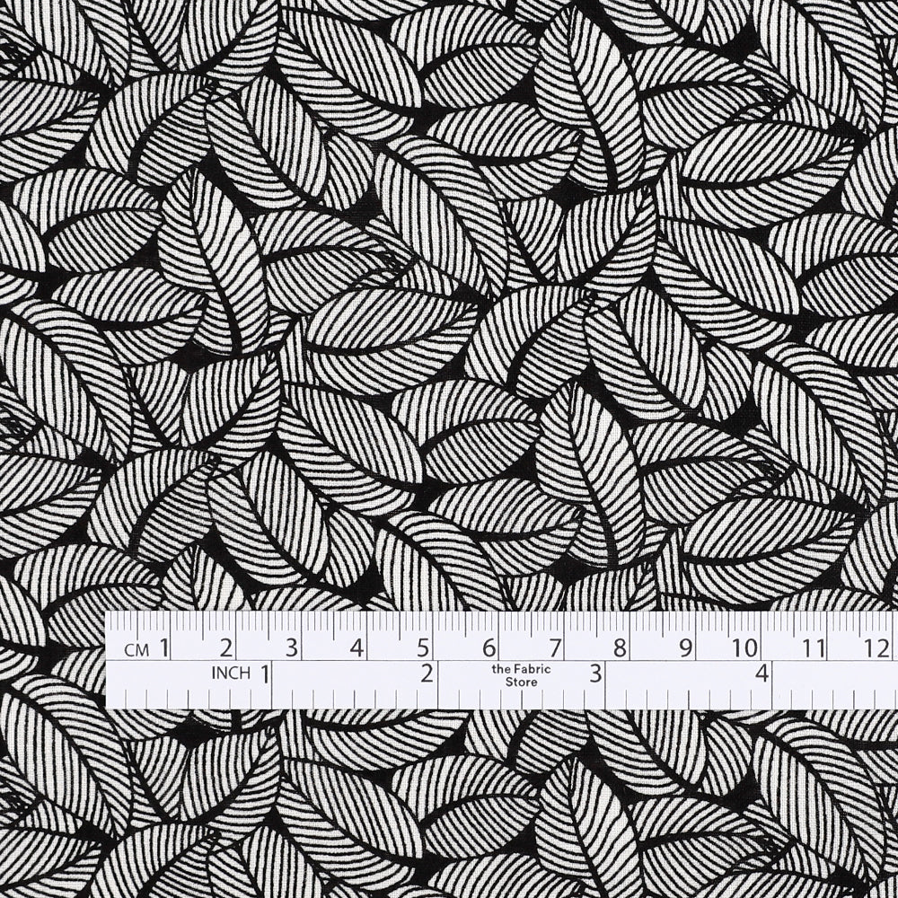 Liberty Augusta Linen / Cotton - Lost In Leaves- X (remnant)