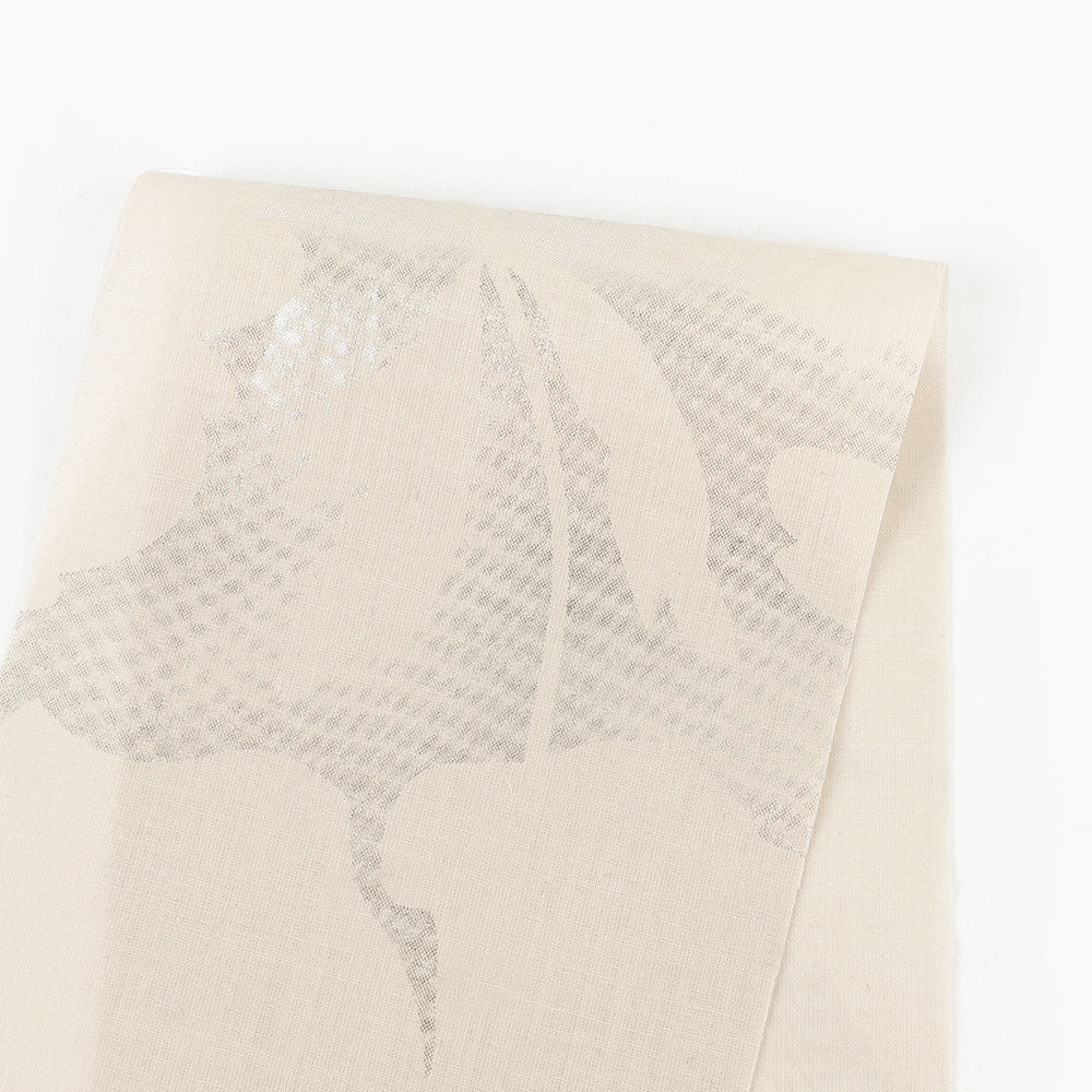 Silhouette Bloom Foiled Cotton - Sandstone
