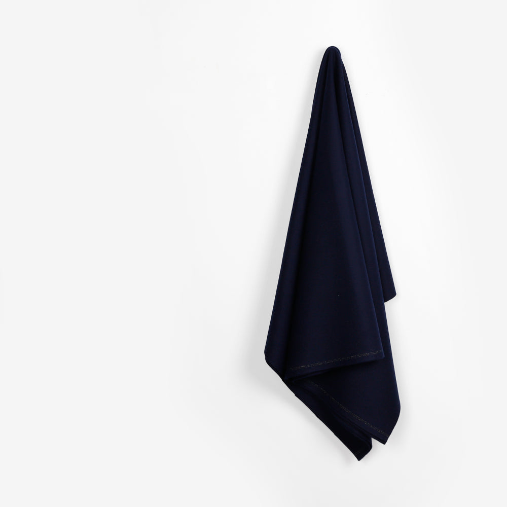Pure Wool Melton - Navy