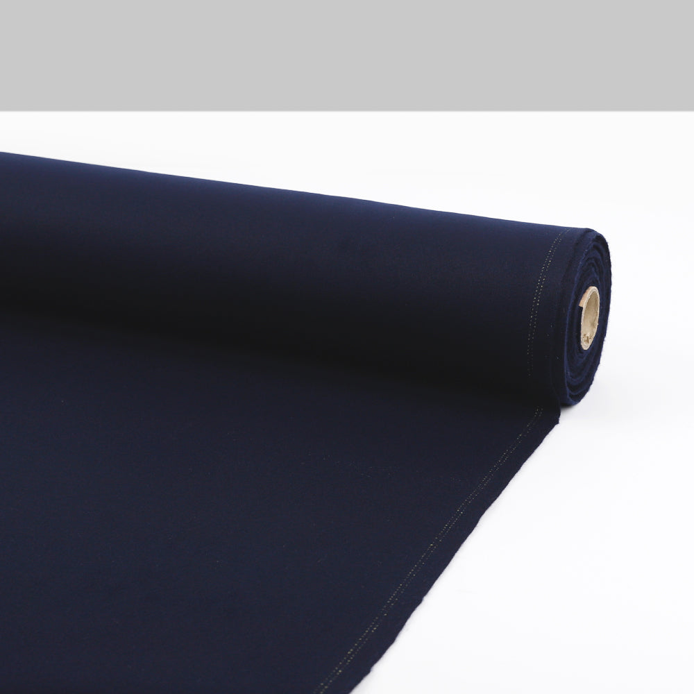 Pure Wool Melton - Navy