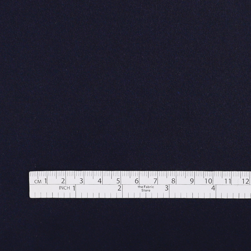 Pure Wool Melton - Navy