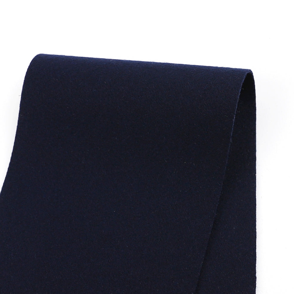 Pure Wool Melton - Navy