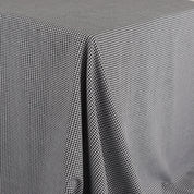 Tiny Gingham Cotton Shirting - Black