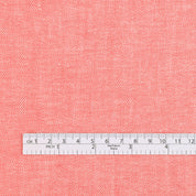 Linen / Cotton Chambray Twill - Strawberry