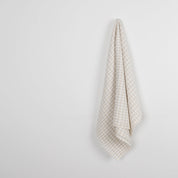 Gingham Linen - Bone