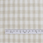 Gingham Linen - Bone