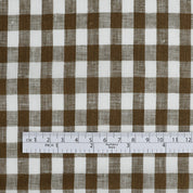 Gingham Linen - Olive