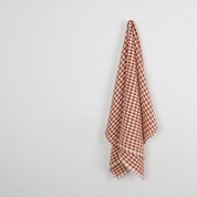 Gingham Linen - Paprika