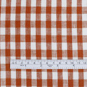 Gingham Linen - Paprika