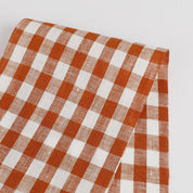 Gingham Linen - Paprika