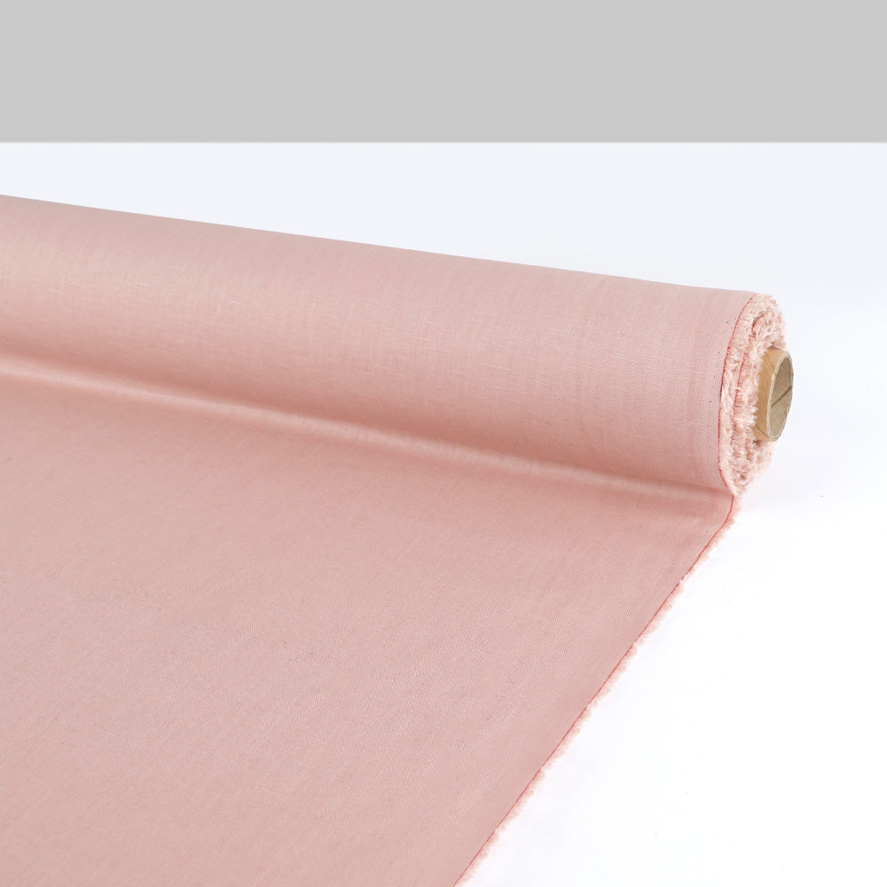 Plain Weave Linen - Vintage Rose