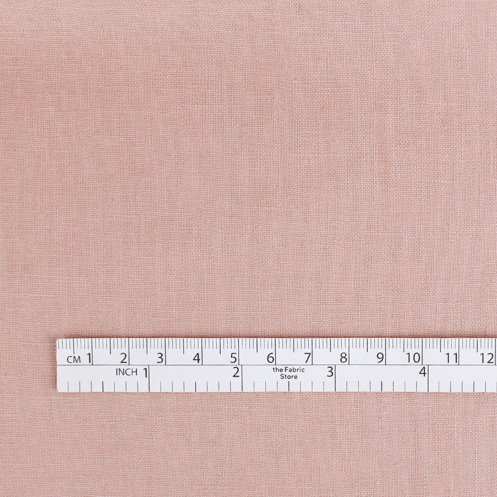 Plain Weave Linen - Vintage Rose